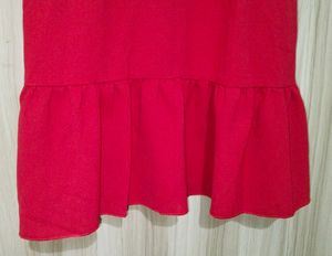 Urbanic Ruffle A-Line Red Dress (Women&#39;s)
