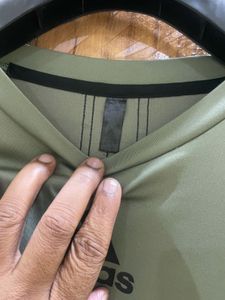 Adidas Gym Tshirt Olive Black Blue