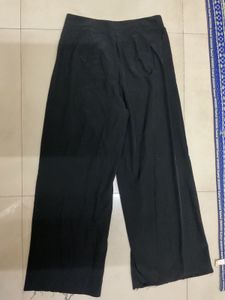 Black Wide Leg Trouser Formal Pants