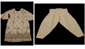 Elegant Kurta With Salwar Embroidery Suit Set