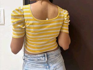 Cute Orange Crop Top
