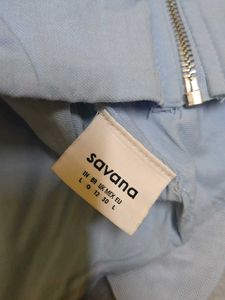 Blue Mesh Corset Top