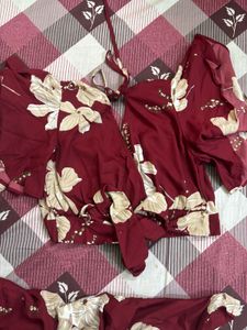 Floral Print Two-Piece Set