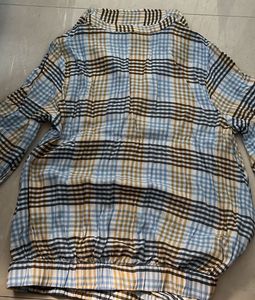 Asymmetric Plaid Top