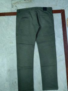 Olive Green Casual Pants