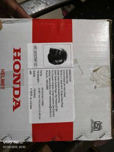 Honda Half Face Black Helmet