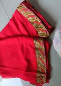 Beutiful Heavy Embroidery Saree🎀