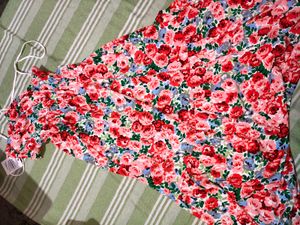 Sassafras Floral Printed Tiered Maxi &amp; Fit Dresses