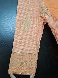 Coral Anarkali Gown