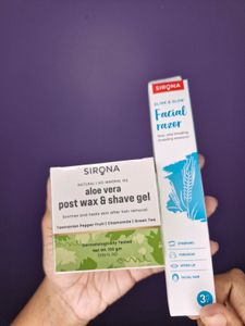 Sirona Aloevera Wax & ShaveGel + Razor