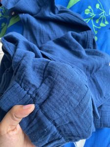 Blue Linen Pants