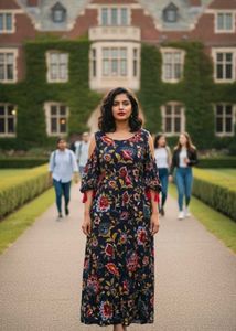 Amydus Floral Cold Shoulder Dress