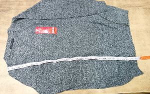 Stylish Gray Zipper Sweater