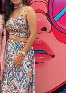 Boho Chic Crop Top & Maxi Skirt Set