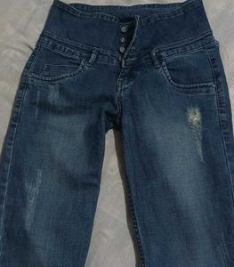 Distressed Denim Jeans