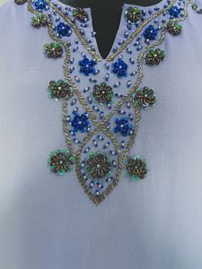 Elegant Blue Embroidered Kurta Set