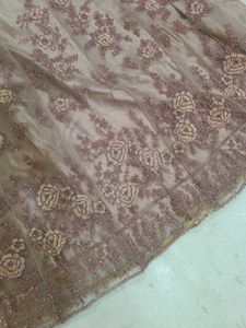 Net Semi Stitched Gown