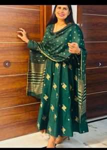 Emerald Green Anarkali Suit