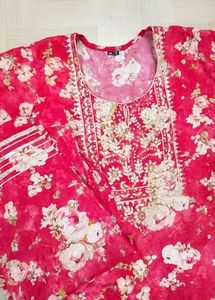 Red Kurta Set