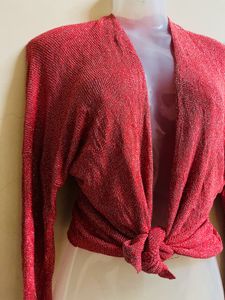 Full Glitter Red Korean Jacket