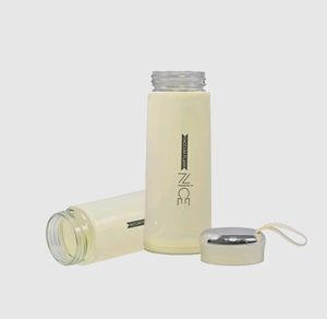 Nice Premium Glass Water Bottle, 400ml
