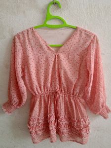 Fabric: Likely Georgette or Crepe Blend – it's lig