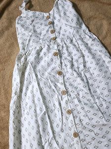 Cute Diamond Print Sundress