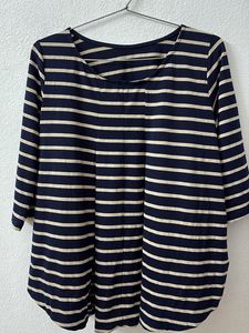 Striped 3/4 Sleeve Top