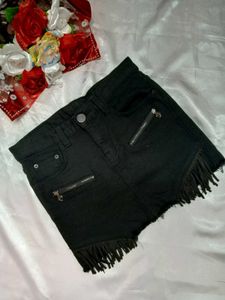 Black Denim Mini Skirt🖤