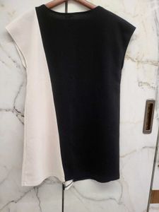 Chic Color Block Mini Dress