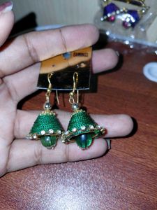 3 Colorful Jhumka Earrings In 120₹