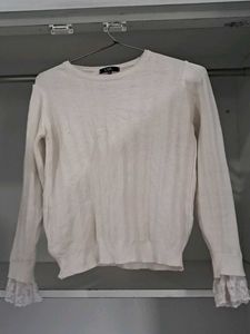 Elegant White Long Sleeve Top