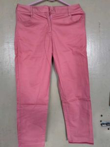 Pink Casual Pants