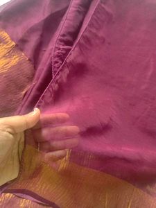 Purple Saree along with Blouse