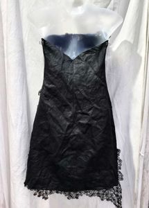 20211. Black Lace Party Dress