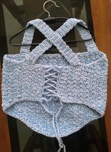 Handmade Crotchet Corset Top