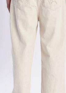 White Straight Leg Denim Jeans