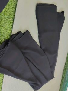 Black plain saree