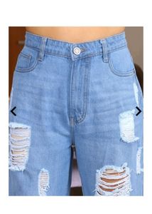 Shein Ripped Light Wash Jeans