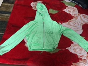 Mint Green Zip-Up Hoodie