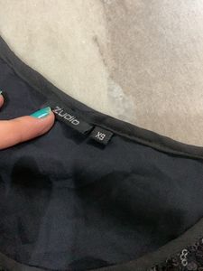 Black Sequin Top