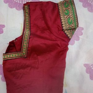 Maroon Readymade Blouse