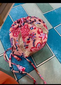 Floral Print Pouch