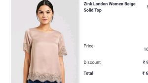 Zink London Beige Top (Dull Pink Color)