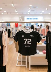 Black Crop Top - Trendy!