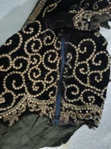 Green Embellished Saare