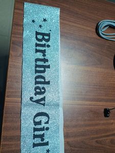 Birthday sash