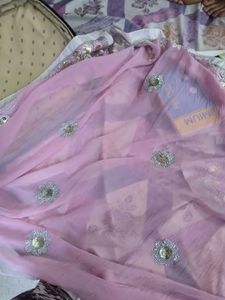 Elegant Pink Saree