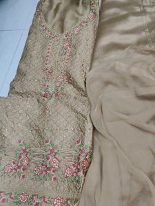 Elegant Embroidered Unstitched Suit Set