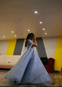 Embroidered Heavy Engagement Gowns